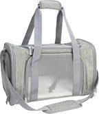 Soft Sided Carrier for Small Medium Cats Dogs, Removable Pad Collapsible Travel by NextFri