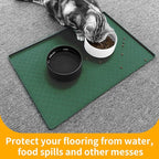 Ptlom Pet Placemat for Dog and Cat, Waterproof Silicone Pet Feeding Bowl Mats - Image 5