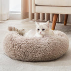 Calming Dog Bed & Cat Bed, Anti-Anxiety Donut Cuddler Warming Cozy Soft Round - Image 3