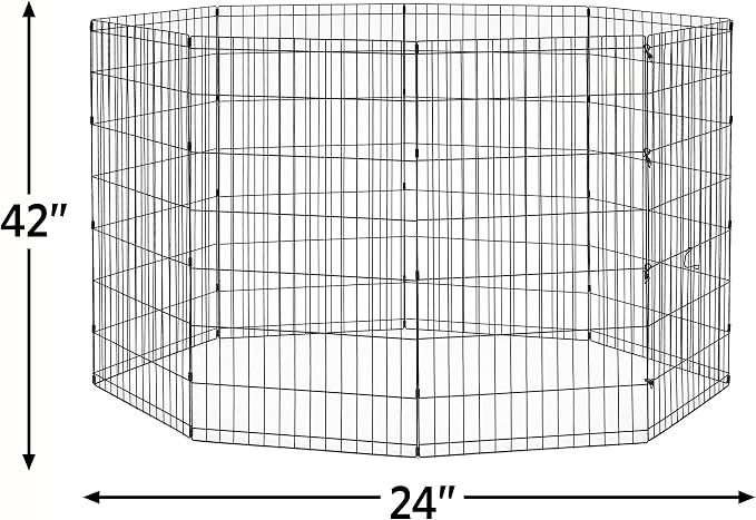 New World Folding Metal Dog Exercise Pen, Indoor/Outdoor Playpen - Image 3