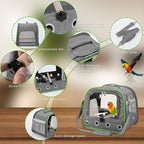 Suertree Upgraded Small Bird Carrier, Lightweight and Portable Travel Bird Cage - Image 4
