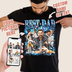 H-DEWALL Custom T Shirts Mineral Wash Tshirt Bootleg Rap Tee Customized Gifts - Image 2