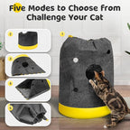 Cat Play Bag Collapsible Cat Activity Center Mat Play Rug Cats Activity - Image 6