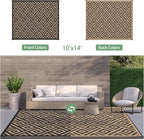 GENIMO Outdoor Rug for Patio Clearance, Reversible Plastic Straw Rugs for RV - Image 4