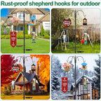 Camii 103 in Bird Feeding Station Kit, 6-Hook Wild Bird Feeder Stand Pole - Image 7