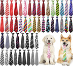 Reginary 50 Pcs Large Dog Neck Ties Bulk, Adjustable Pet Collar Grooming by Reginary