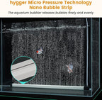 hygger Aquarium Bubble Strip, Nano Air Bubble Curtain Wall Aquarium Air Stone - Image 2