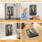 Art Cat Scratcher, Wall-Mountable Cat Scratching Board, Cat Wall Scratcher - Image 5