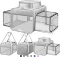 Top and 2 Sides Expandable Cat Carrier 18x11x11, TSA Airline Approved Dog by SHARLOVY