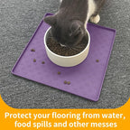 Ptlom Dog Food Mat Anti-Slip Bowl Mats - Image 5