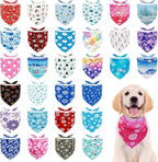 30 Pcs Winter Dog Bandanas Bulk Stitch Dog Bandanas by Bestwishforyou