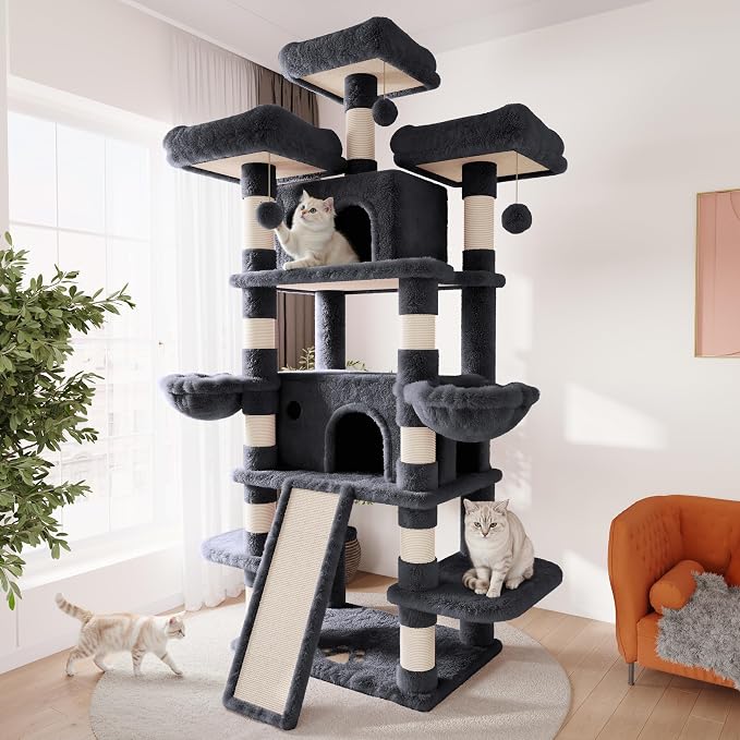 SHA CERLIN 81 Inches Extra Large Cat Tree by SHACERLIN