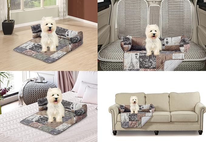 Brilliant Sunshine Quilted Calming Dog Bed Mat, Removable Washable Cover - Image 6