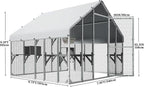 DWVO 94 Inch Catio Outdoor Cat Enclosure, Large Outdoor Cat House - Image 6