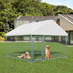 LotFun Large Outdoor Dog Kennel, 6.6 x 6.6 FT Heavy Duty Dog Enclosure - Image 8