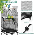 2 Pack Bird Cage Seed Catcher Guard, Bird Cage Cover, Heavy Duty Adjustable - Image 3