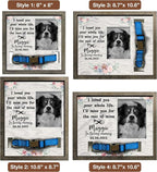 Customized Pet Keepsake Frame Dead Pet Xmas Memorial Dog Remembrance Frame - Image 4