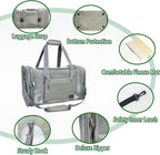Soft-Sided Pet Carrier for Cats Small Dogs of 15 Lbs Medium Grey - Image 5