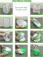 16" x 16" x 24" Pop Up Garden Mesh Plant Cover, Plant Protectors Mesh Plant - Image 7