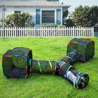 LUCKITTY Outdoor Rainbow Cat Enclosures Playground, Outside House by MAKEPETLUCKY-WelcometoCatTunnelClub