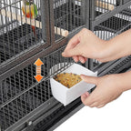 Yaheetech Stackable Bird Cage Divided Breeder Breeding Parakeet Bird Cage - Image 9
