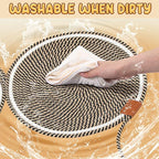 25.6 Inch Large Scratching Mat for Indoor Cats Natural Cotton Rope Flat - Image 5