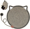 Cat Scratcher Mat, Natural Cotton Rope Cat Scratch Pad, 15.7'' Round Horizontal by LetalongPetSupplies