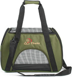 Pawer Soft-Sided Pet Carrier for Cat and Small Dog, Olive Color, Medium Size by P%C3%84WER