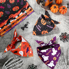 Abbylike 50 Pcs Halloween Dog Bandanas Bulk Pumpkin Bandanas - Image 5