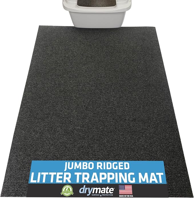Drymate Cat Litter Box Mat, Litter Trapping Mat, Waterproof, Urine-Proof by Drymate