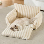 Hollypet Cat Bed Fluffy Plush Mutifuctional Double-Layer Soft Pet Couch - Image 6