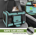 Cat Carrier 18"x11"x11" TSA Approved Ventilated Top Open Softsided Pet Air - Image 8
