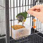 Yaheetech 40 Inch Wrought Iron Bird Cage Open-Top Parrot Cage - Image 6