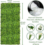 Artificial Plant Wall Roll: 48 X120 in UV-Anti Ivy Privacy Fence Screen Faux - Image 2