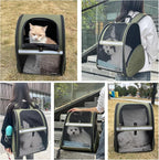 Cat Backpack Carrier for Small Dogs and Medium cat Puppy Kitten Bunny Pet - Image 3