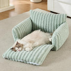 Hollypet Cat Bed Fluffy Plush Mutifuctional Double-Layer Soft Pet Couch - Image 6
