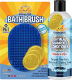 Bodhi Dog Shampoo Brush & Oatmeal Shampoo and Conditioner Bundle by BodhiDog