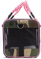 Buddy's Best Airline Approved Pet Carrier – Army Camo & Pink Heavy Duty - Image 3
