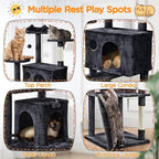 Yaheetech Larget Cat Tree, 80in Multi-Level Cat Tower - Image 3
