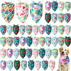 Weewooday 50 Pcs Hawaiian Dog Bandanas Bulk by Weewooday