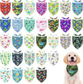 30 Pcs Dinosaurs Dog Bandanas for Small Dogs Medium Stitch Dog Bandana Bulk by Bestwishforyou
