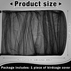 Shappy Large Bird Cage Seed Catcher, Bird Cage Cover Net Skirt Guard, - Image 2