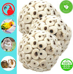 Bonka Bird Toys 1214 Pk3 All-Natural Sola Atta Balls, Soft and Lightweight Chew - Image 3