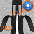 Magnetic Screen Door Mesh Left Right Side Opening Upgraded PET Material Mesh - Image 4