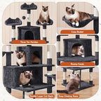 Yaheetech 76.5in Multi-Level Large Cat Tree, Big Cat Tower - Image 5