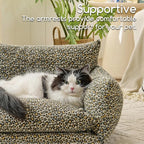Hollypet Cat Bed Fluffy Plush Mutifuctional Double-Layer Soft Pet Couch - Image 4