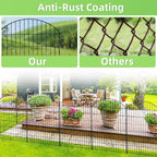 Decorative Garden Fence 40in x24ft, 10 Pack No Dig Fence Animal Barrier - Image 6
