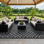 GENIMO Outdoor Rugs 8x10 Waterproof, Reversible Mats, Area Plastic Straw Rug - Image 7