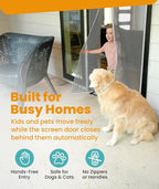 Flux Phenom Magnetic Screen Door Mesh 38x82 Inch – Easy Install, Strong Magnet - Image 4