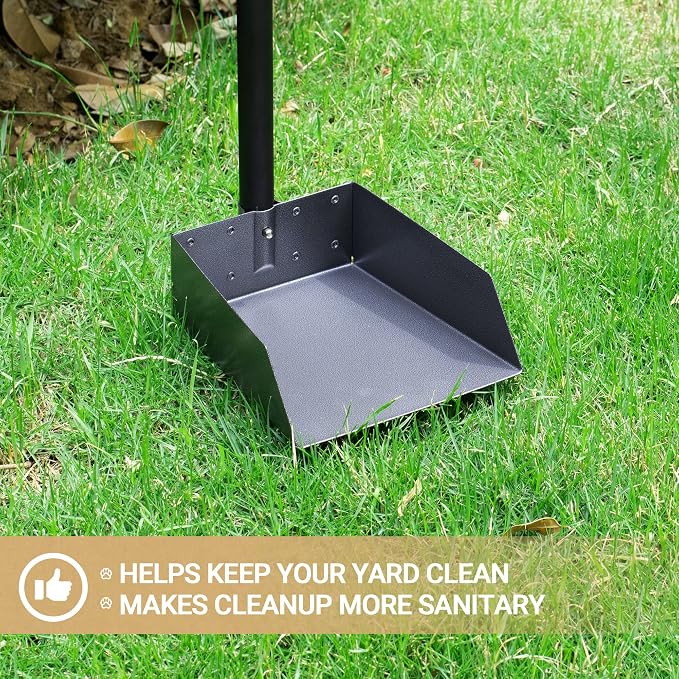 Heeyoo Dog Pooper Scooper, Dog Poop Tray and Rake Set, Pet Waste Removal Scoop - Image 8